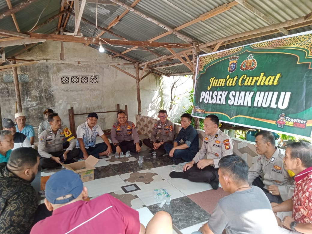 Jumat Curhat Polsek Siak Hulu: Menyimak Aspirasi Warga, Membangun Kamtibmas yang Kondusif 